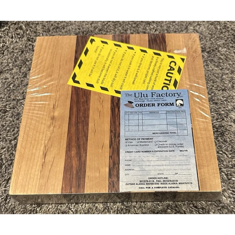 The Great Alaska Company ULU Genuine Hardwood Chopping Bowl Cutting Board